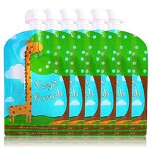 35 reusable food pouches